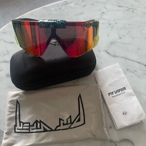 The Voltage Flip-Offs, Pit Viper Red and Black Sunglasses
